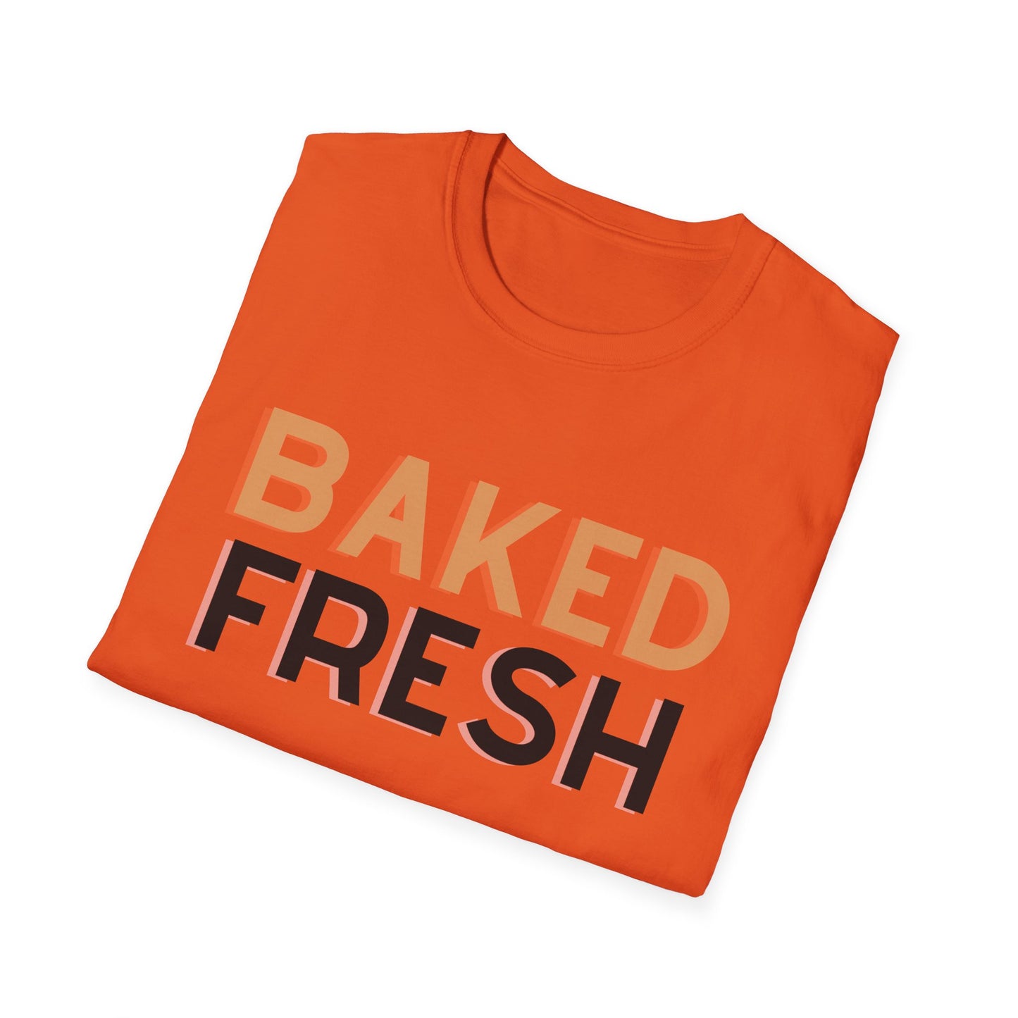 Baked Fresh Unisex Softstyle T-Shirt - Casual Bakery Inspired Tee
