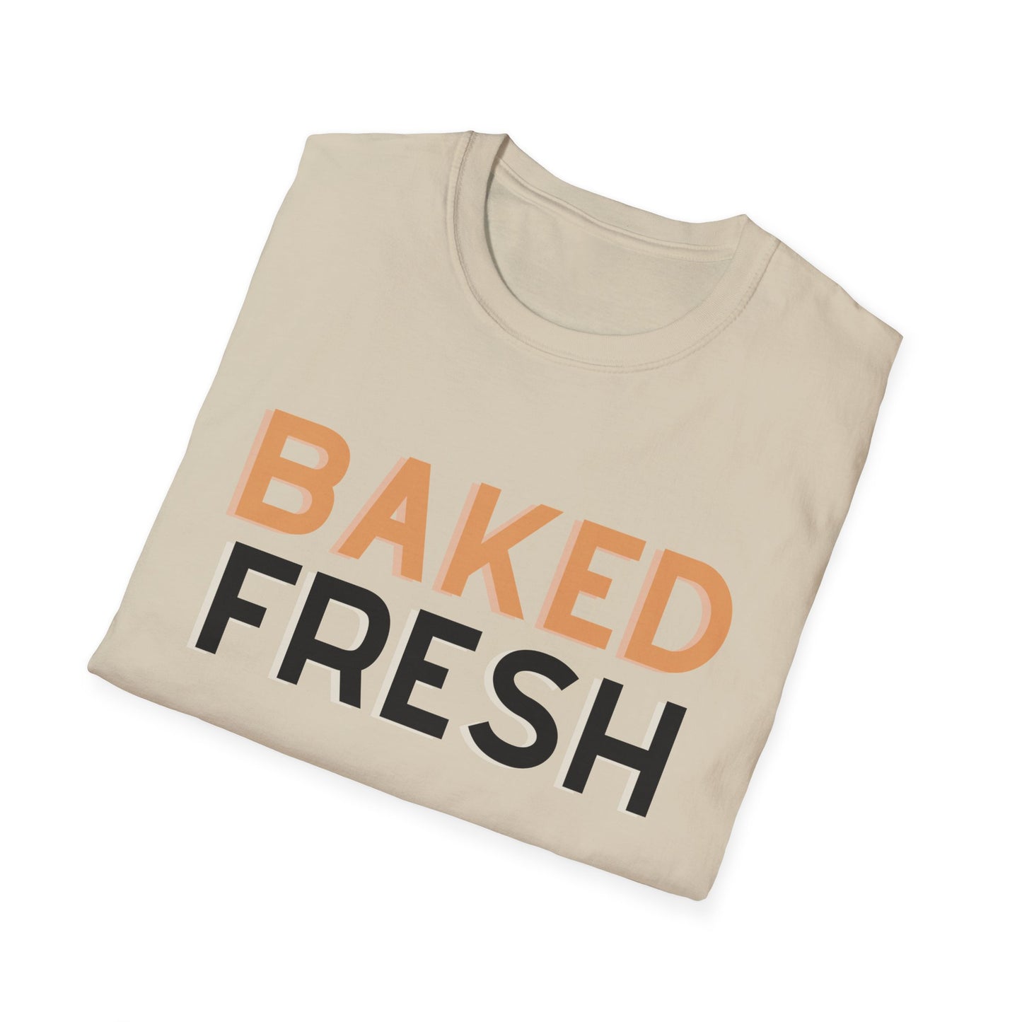 Baked Fresh Unisex Softstyle T-Shirt - Casual Bakery Inspired Tee