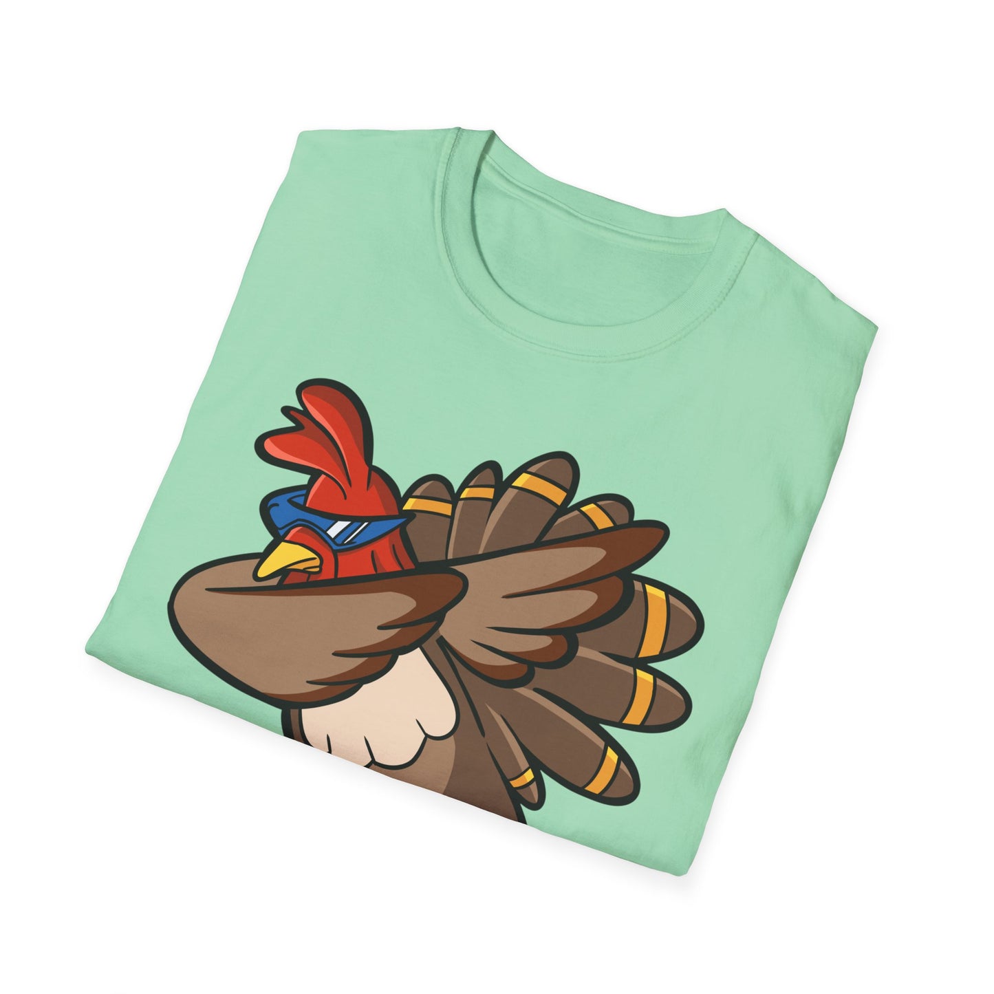 Funny Turkey Dance Unisex Softstyle T-Shirt – Perfect for Casual Wear & Gifts