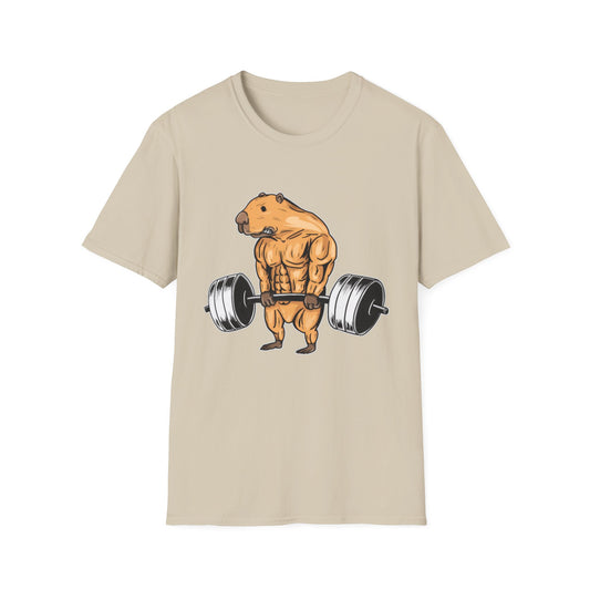 Strong Capybara Weightlifting Unisex T-Shirt | Fitness, Gym, Workout Apparel
