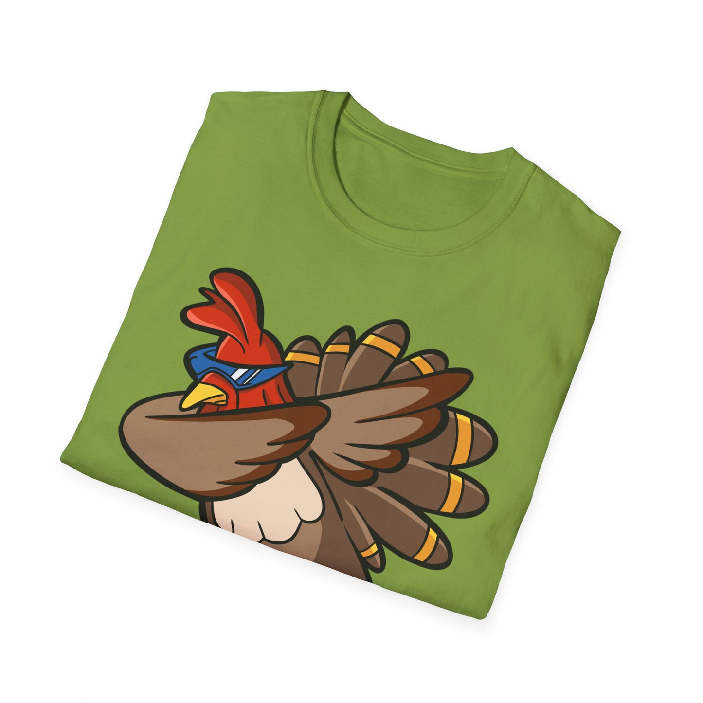 Funny Turkey Dance Unisex Softstyle T-Shirt – Perfect for Casual Wear & Gifts