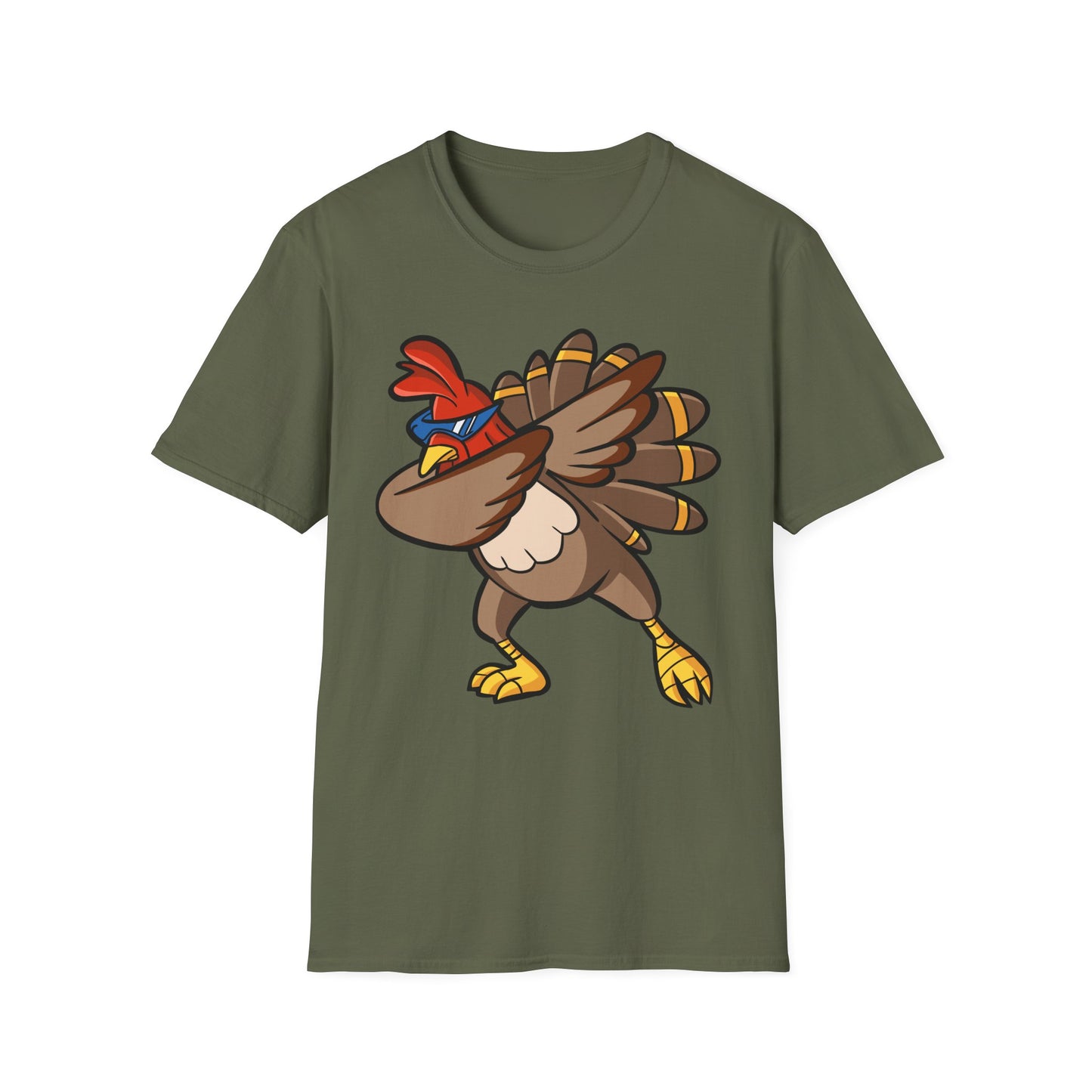 Funny Turkey Dance Unisex Softstyle T-Shirt – Perfect for Casual Wear & Gifts