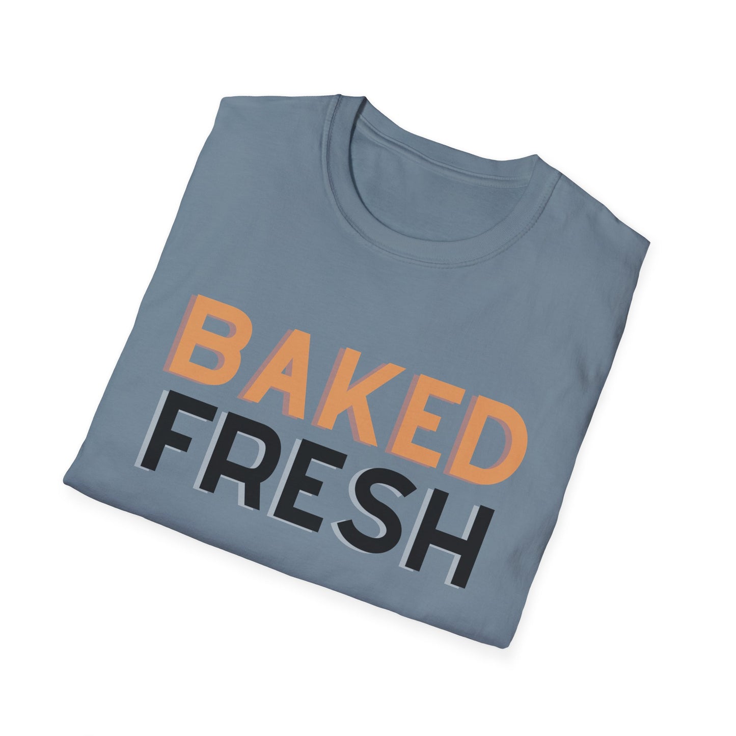 Baked Fresh Unisex Softstyle T-Shirt - Casual Bakery Inspired Tee
