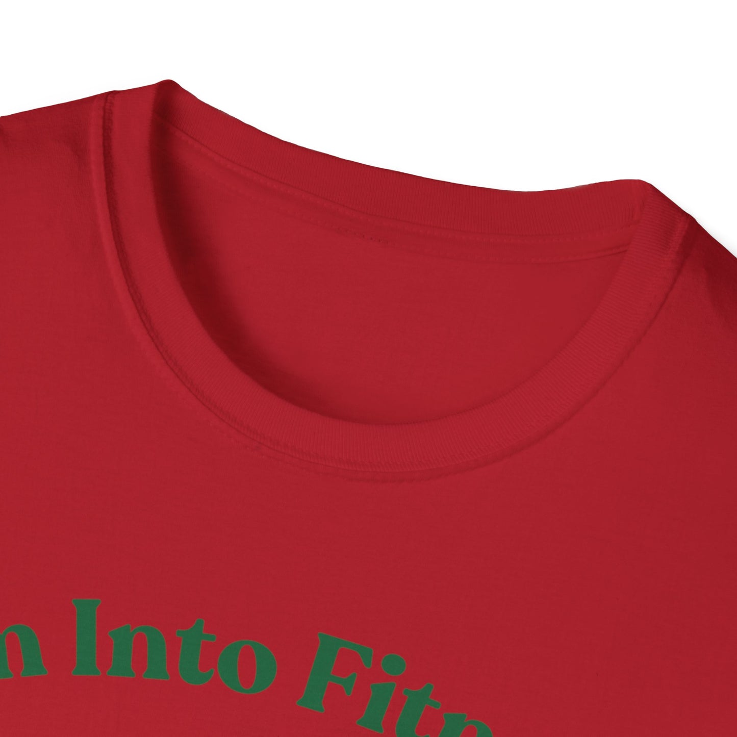 Funny Foodie Unisex Softstyle T-Shirt - "I’m Into Fitness" Burrito Design