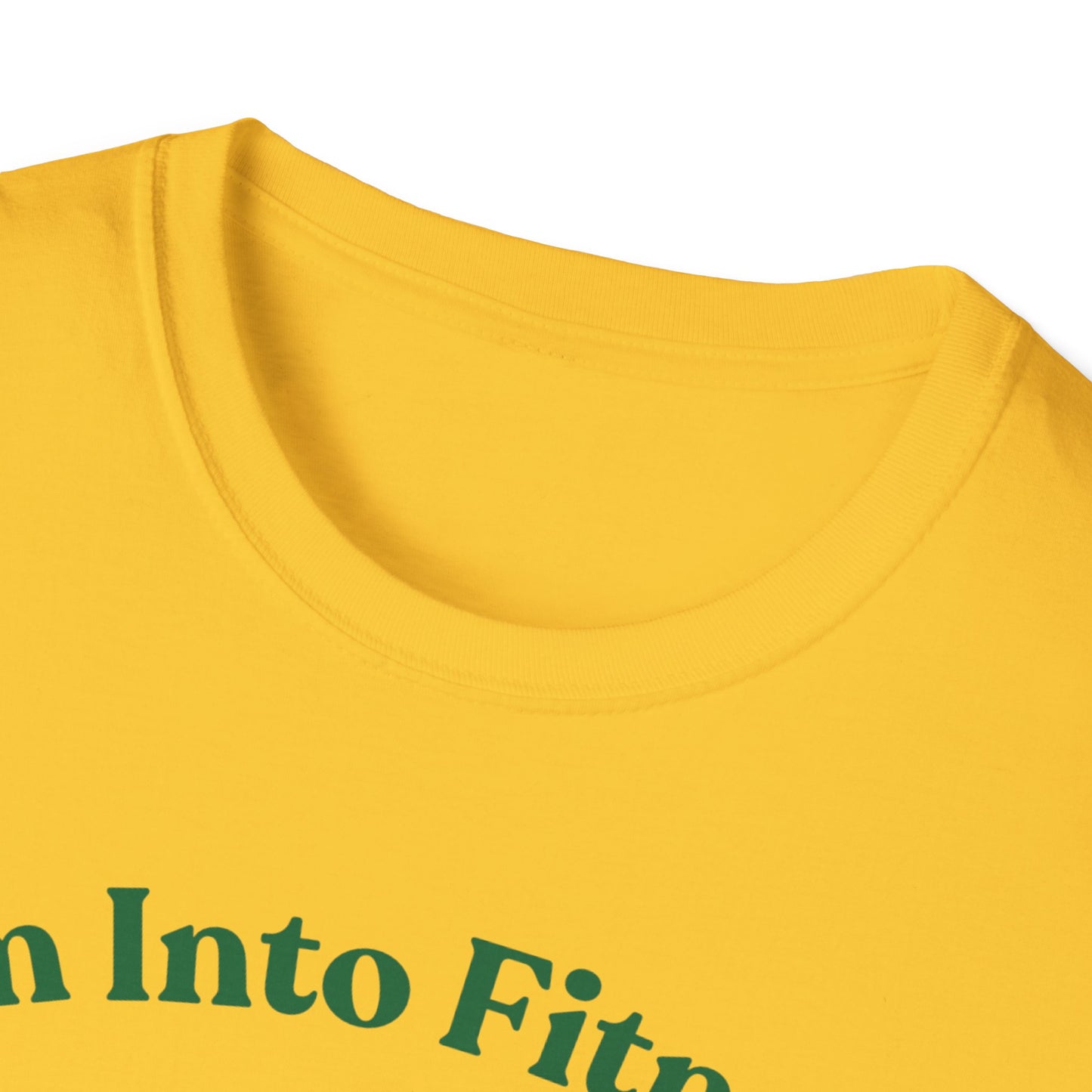 Funny Foodie Unisex Softstyle T-Shirt - "I’m Into Fitness" Burrito Design