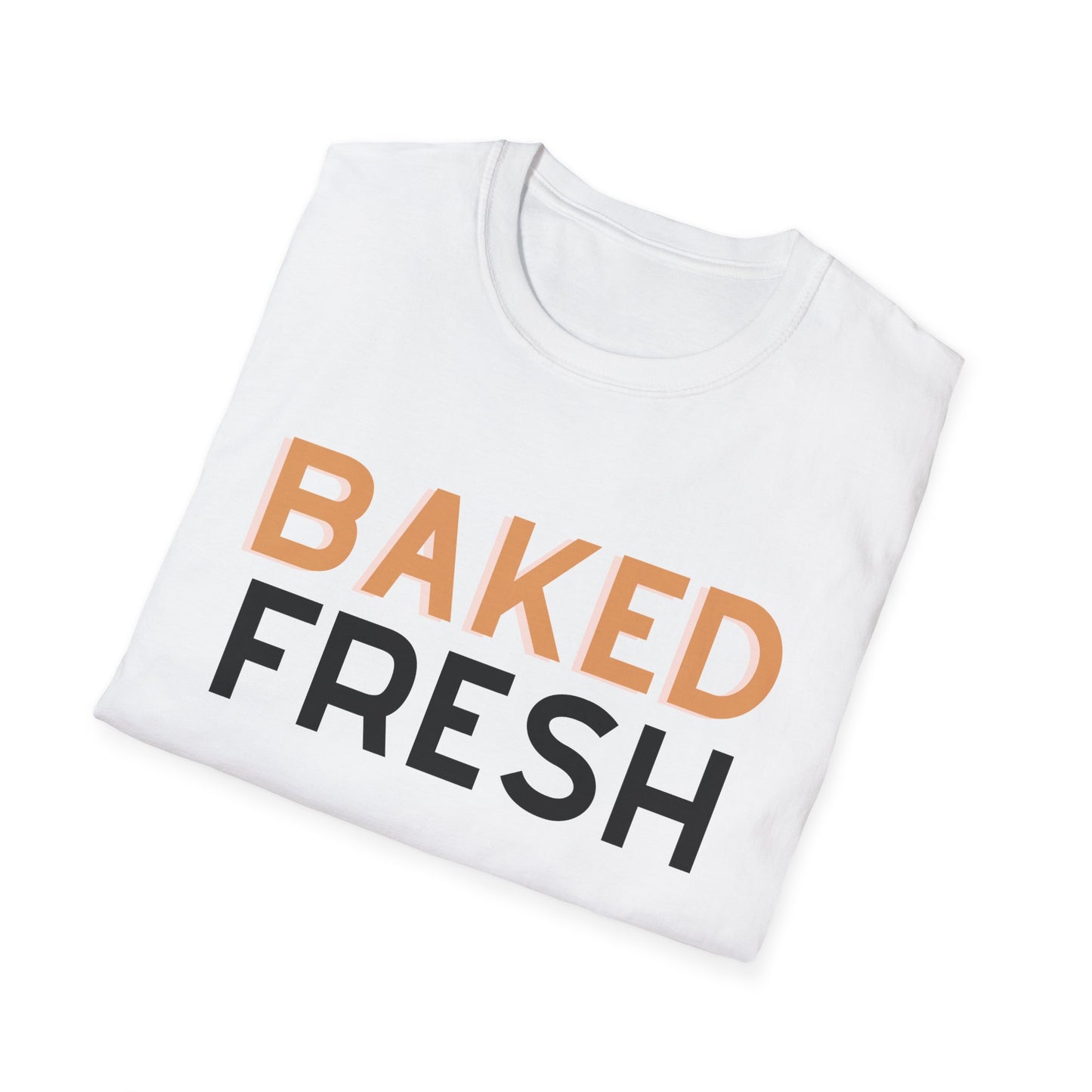 Baked Fresh Unisex Softstyle T-Shirt - Casual Bakery Inspired Tee