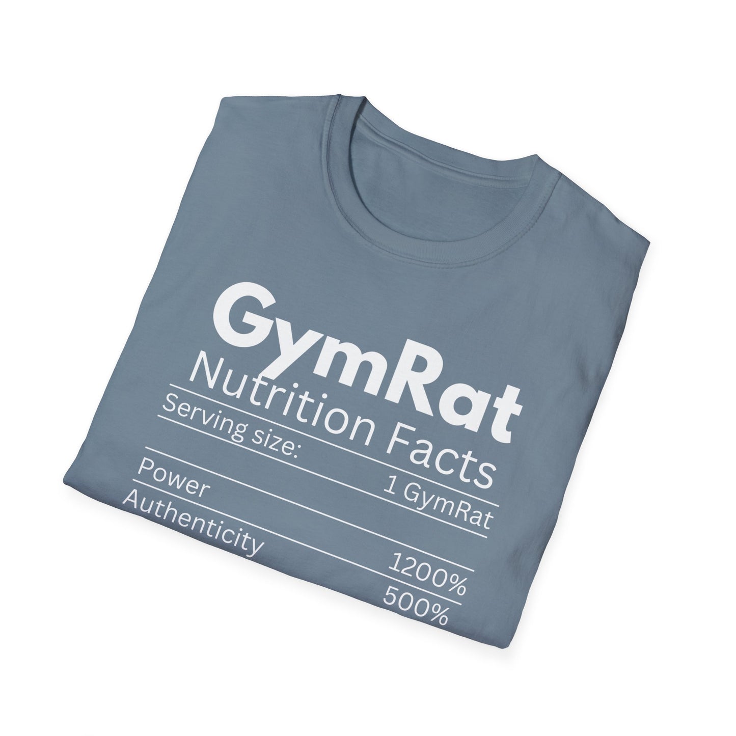 Gym Rat Nutrition Facts T-Shirt - Unisex Fitness Tee for Workout Lovers