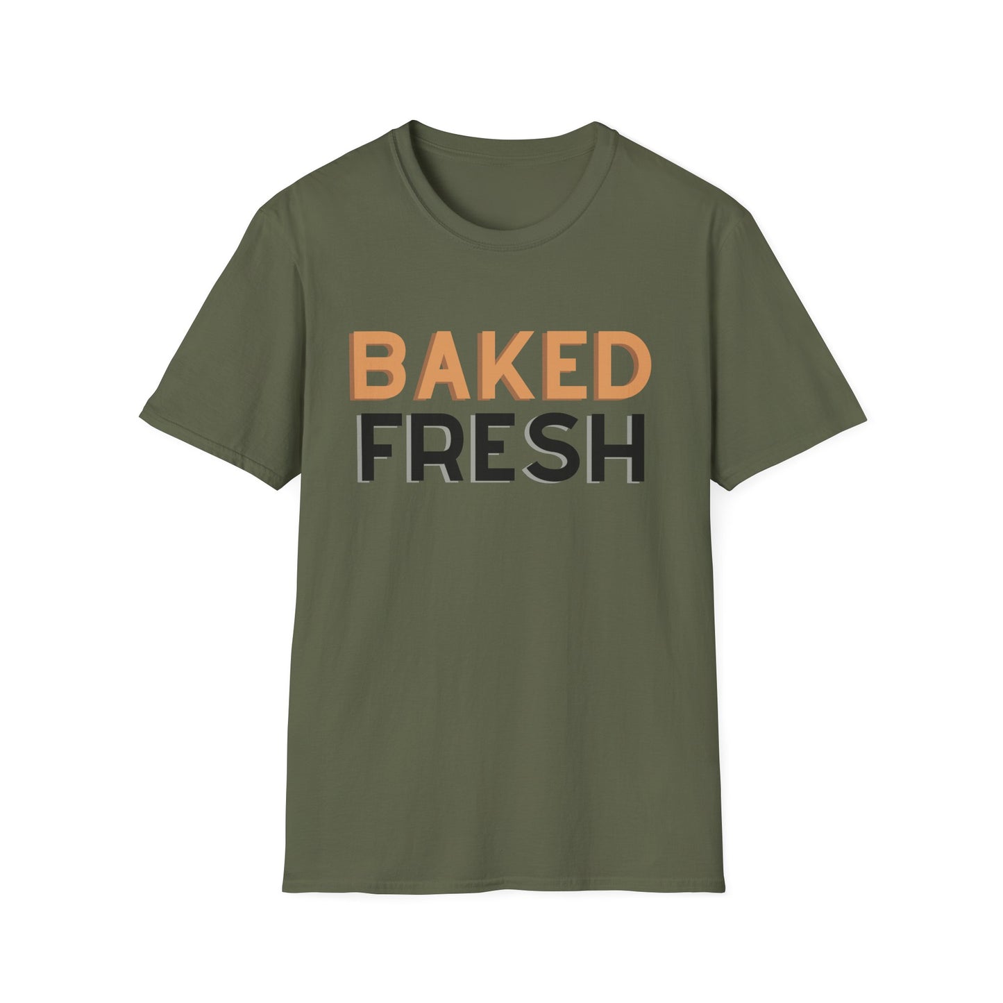 Baked Fresh Unisex Softstyle T-Shirt - Casual Bakery Inspired Tee