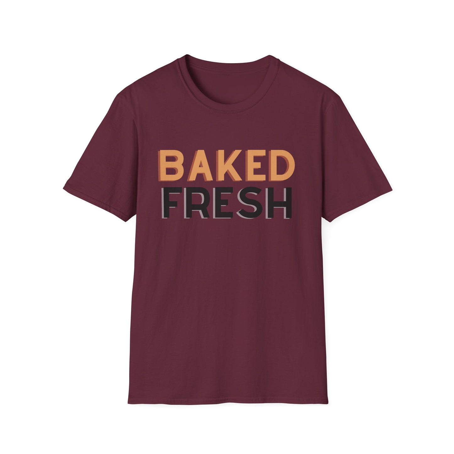 Baked Fresh Unisex Softstyle T-Shirt - Casual Bakery Inspired Tee