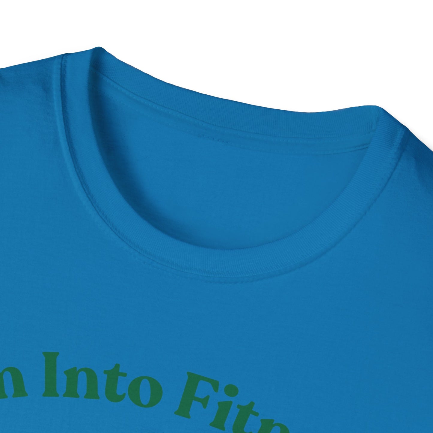 Funny Foodie Unisex Softstyle T-Shirt - "I’m Into Fitness" Burrito Design