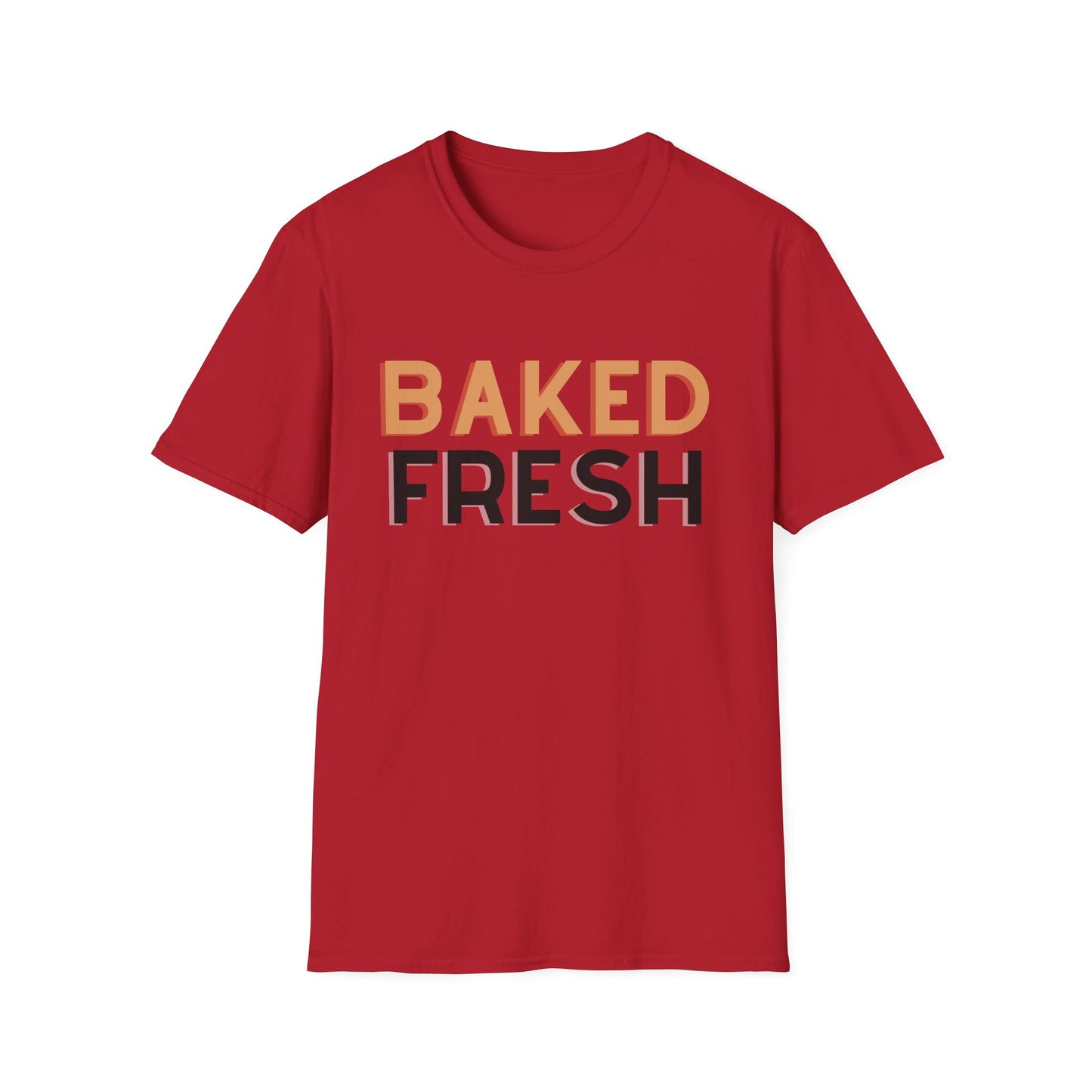 Baked Fresh Unisex Softstyle T-Shirt - Casual Bakery Inspired Tee