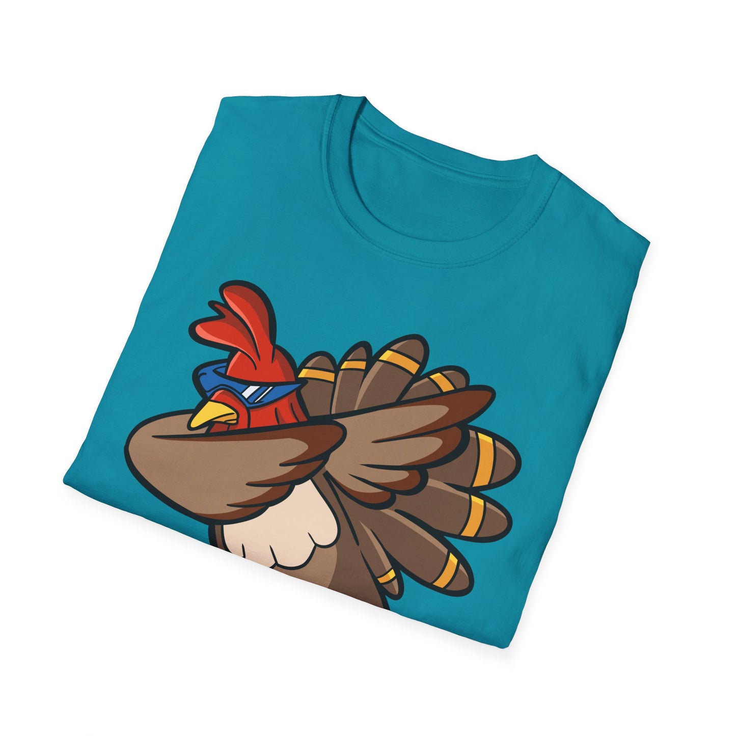 Funny Turkey Dance Unisex Softstyle T-Shirt – Perfect for Casual Wear & Gifts
