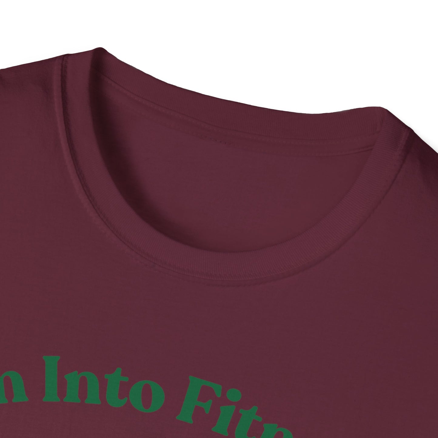 Funny Foodie Unisex Softstyle T-Shirt - "I’m Into Fitness" Burrito Design