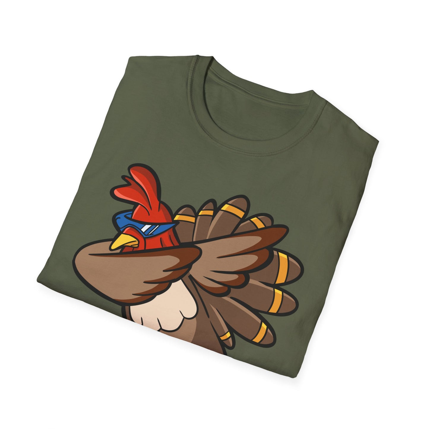 Funny Turkey Dance Unisex Softstyle T-Shirt – Perfect for Casual Wear & Gifts