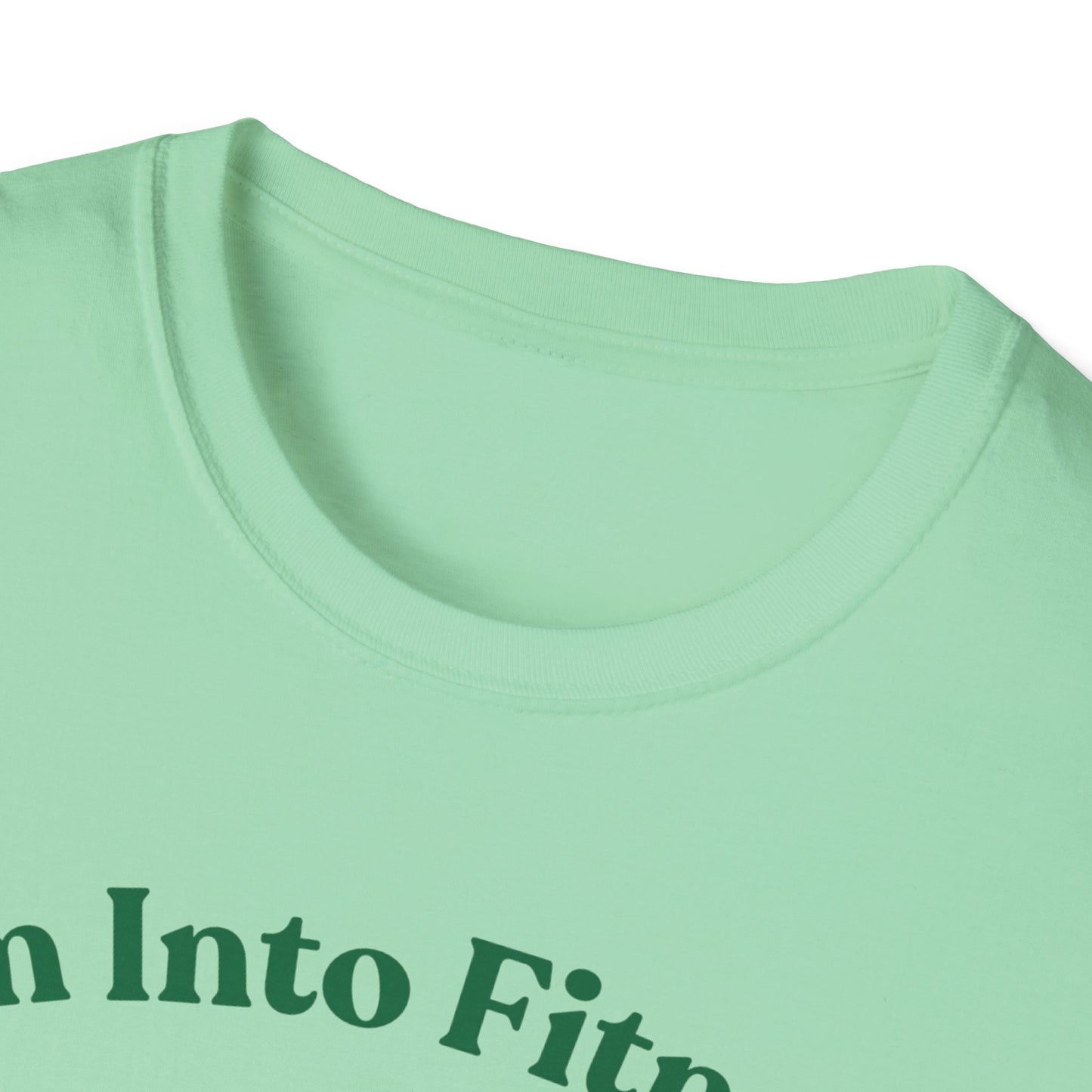 Funny Foodie Unisex Softstyle T-Shirt - "I’m Into Fitness" Burrito Design