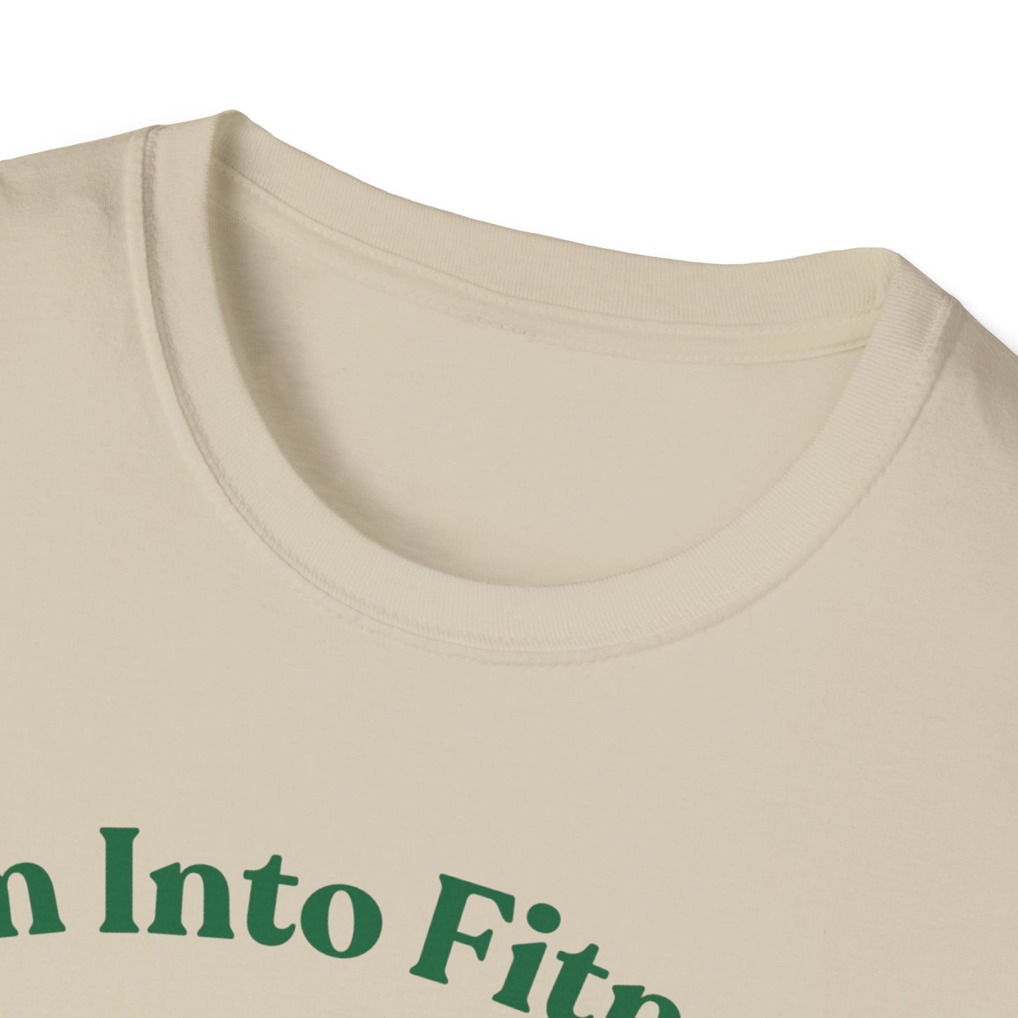 Funny Foodie Unisex Softstyle T-Shirt - "I’m Into Fitness" Burrito Design