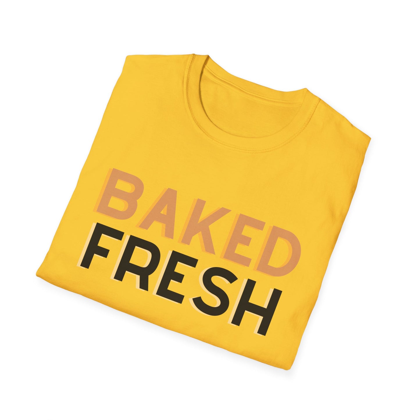 Baked Fresh Unisex Softstyle T-Shirt - Casual Bakery Inspired Tee
