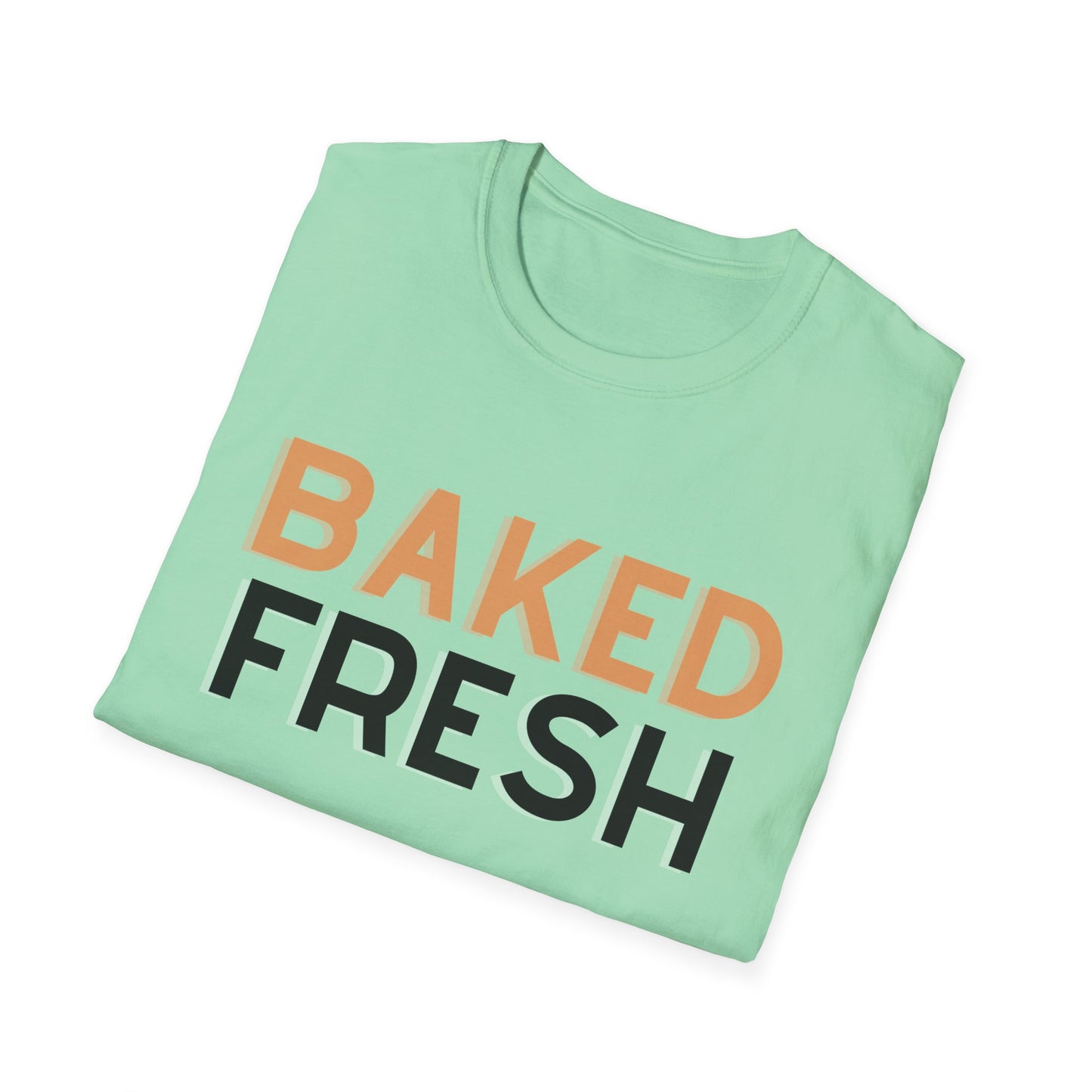 Baked Fresh Unisex Softstyle T-Shirt - Casual Bakery Inspired Tee
